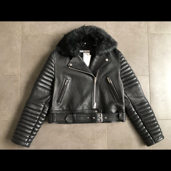 The COOLEST Leather Moto Jacket by The Arrivals - Picture 2 of 13